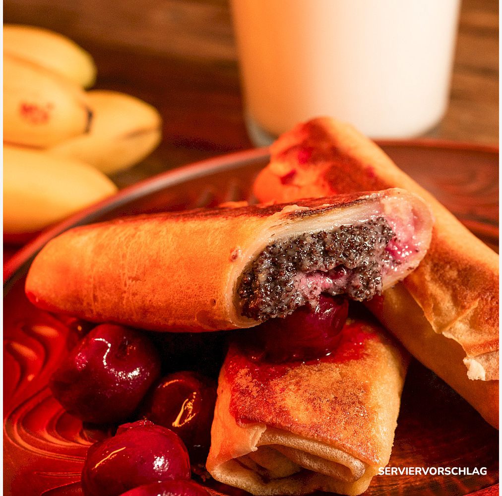 Pfannkuchen mit Mohn und Kirsche 490g