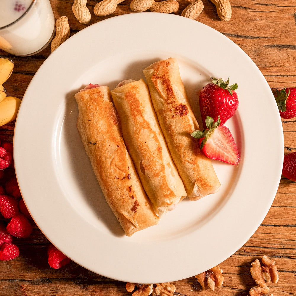 Pfannkuchen mit Erdbeeren und Quark 490g