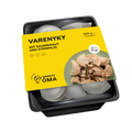 Varenyky mit Sauerkraut und Steinpilze