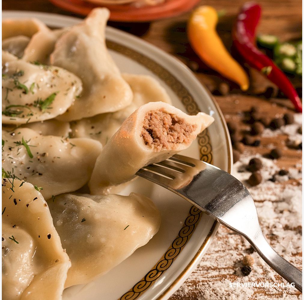 Varenyky mit Fleisch