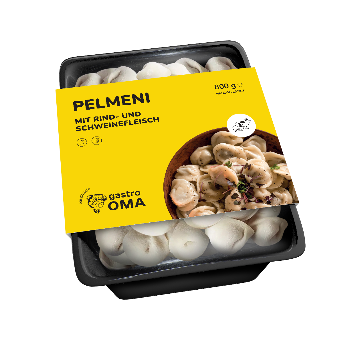 Pelmeni mit Rind- und Schweinefleisch