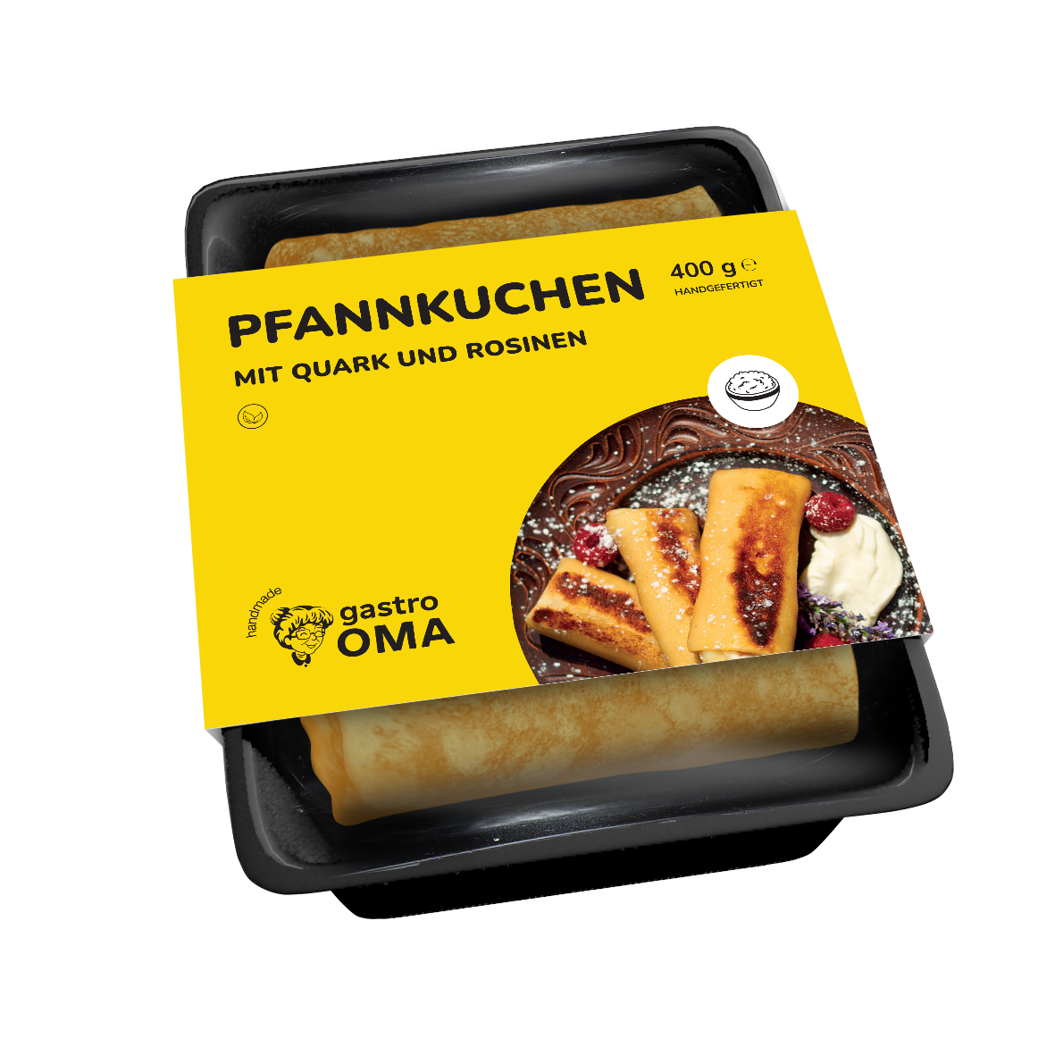 Pfannkuchen mit Quark und Rosinen 400g