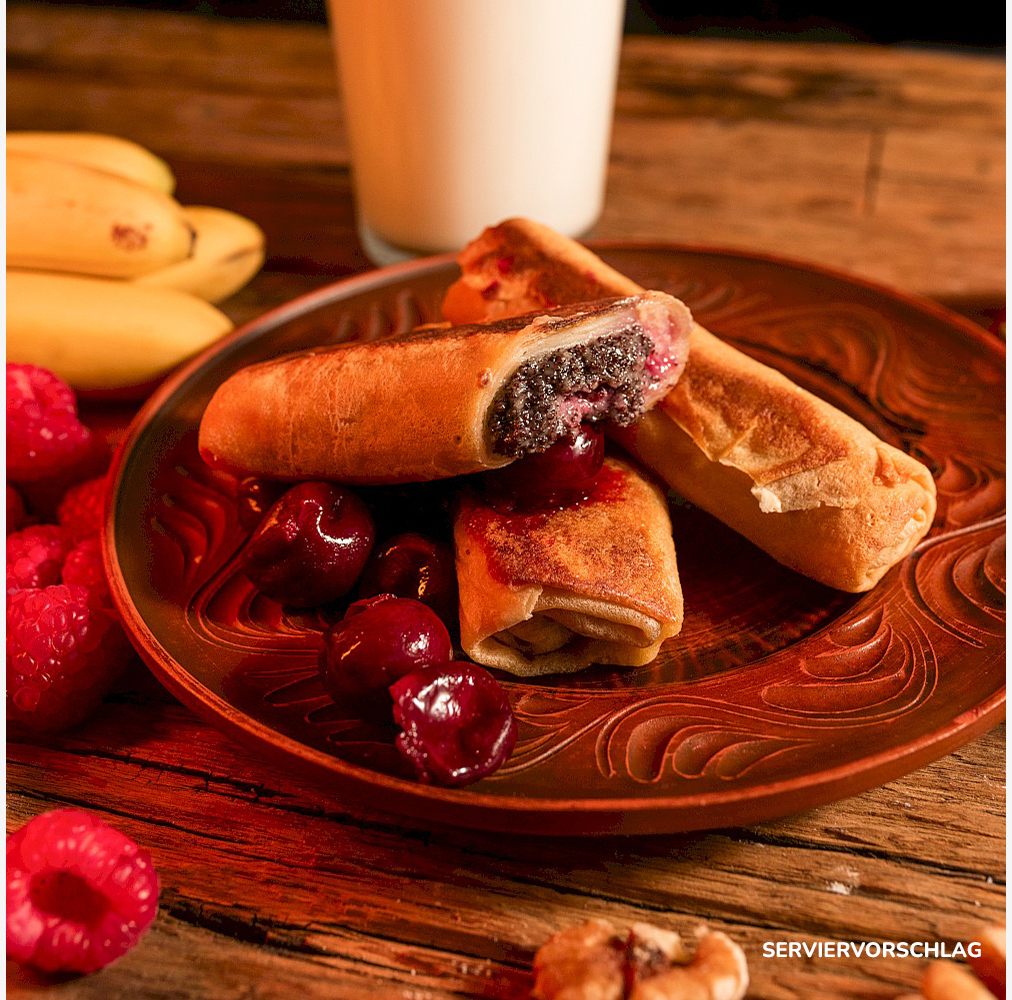 Pfannkuchen mit Mohn und Kirsche 490g