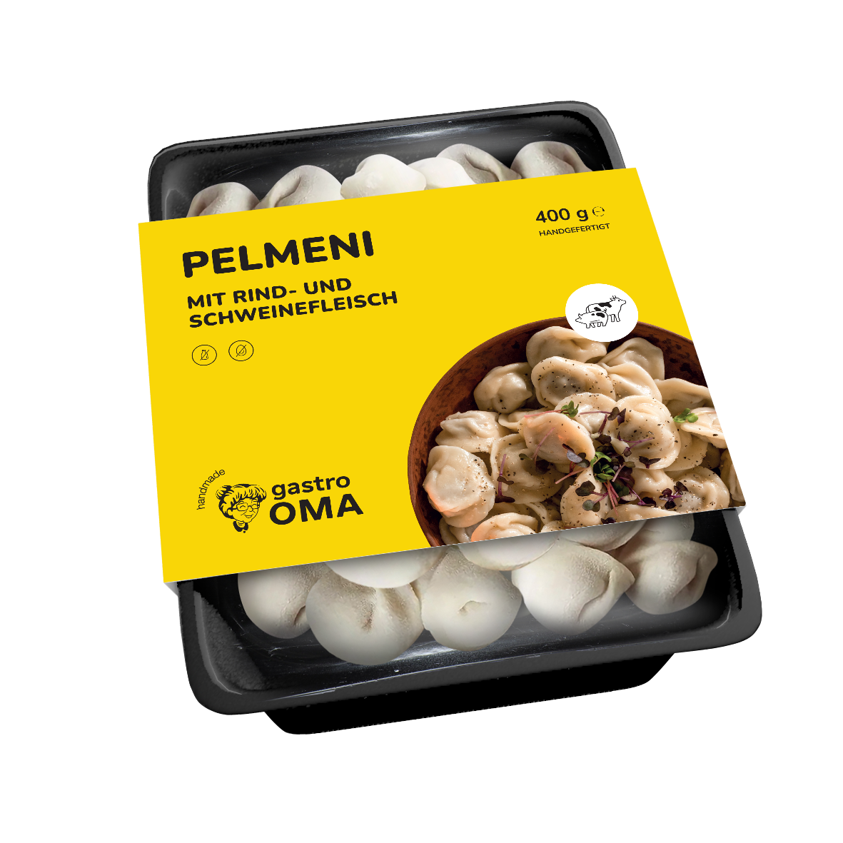 Pelmeni mit Rind- und Schweinefleisch