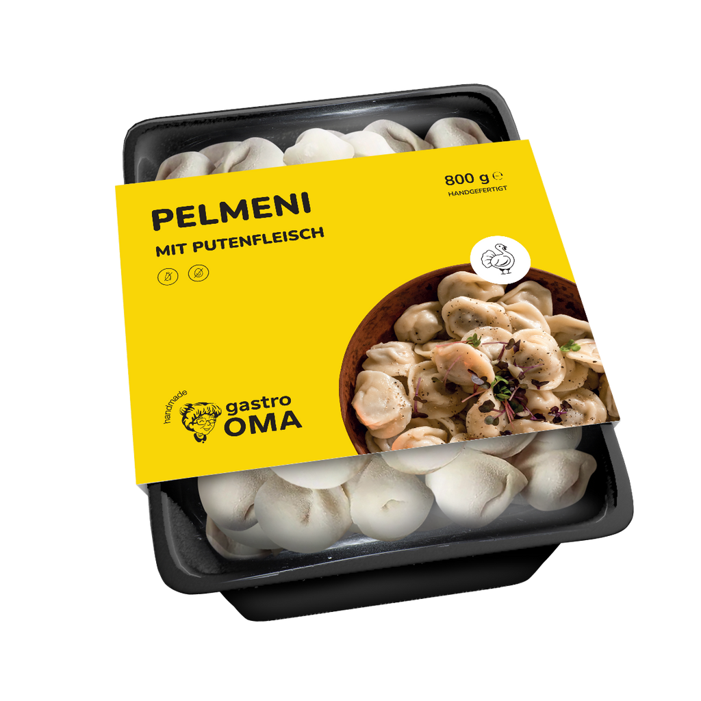 Pelmeni mit Putenfleisch