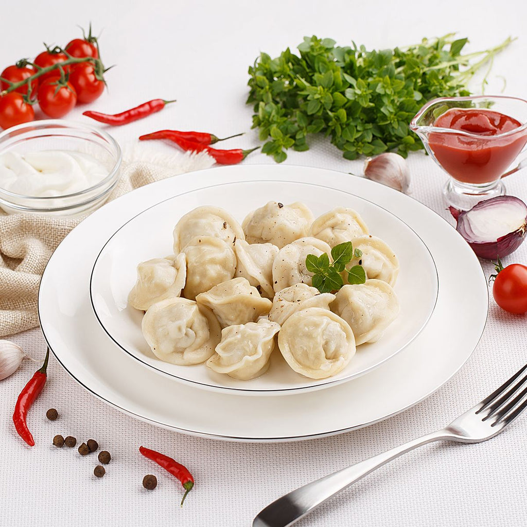 Pelmeni mit Putenfleisch
