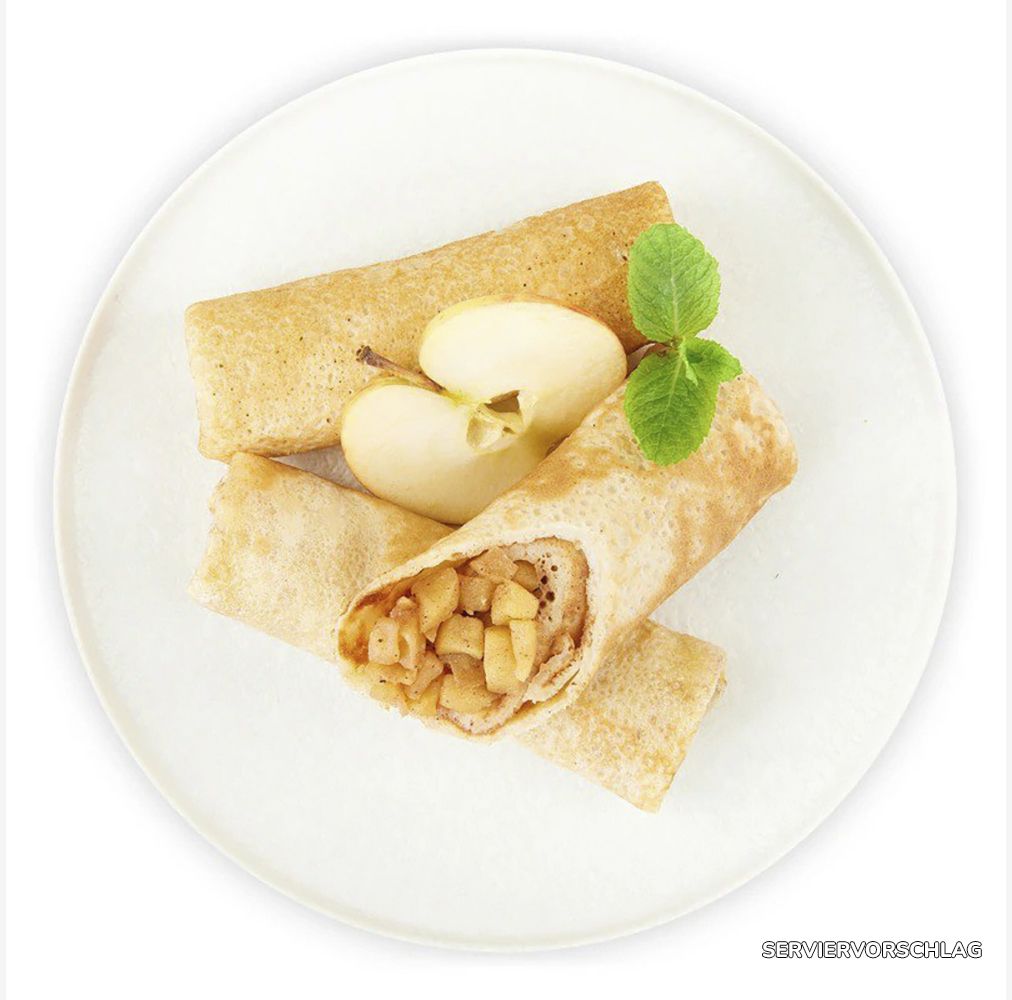 Pfannkuchen mit Äpfeln, Honig, und Walnüssen 460g