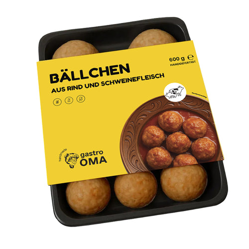 Bällchen aus Rind- und Schweinefleisch 600g