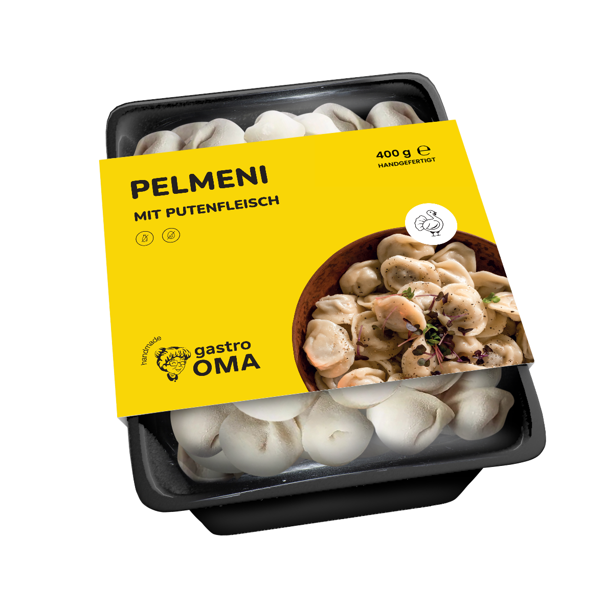 Pelmeni mit Putenfleisch