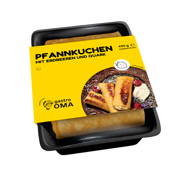 Pfannkuchen mit Erdbeeren und Quark 490g